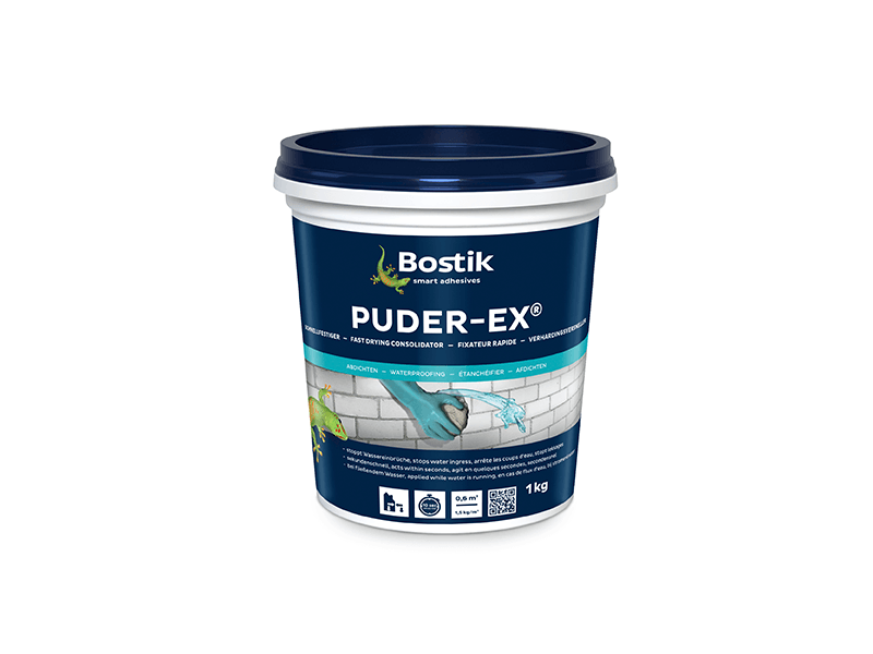 BOSTIK смесь быстрозатвердевающая (гидропломба) PUDER EX 1 кг|5кг|15кг