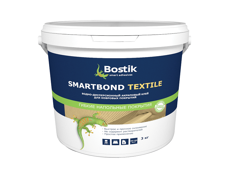 BOSTIK клей для ковролина SMARTBOND TEXTILE 12 кг|3 кг|6 кг 3
