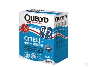 QUELYD клей обойный СПЕЦ-ФЛИЗЕЛИН 0.25 кг|3 кг|45 кг #1
