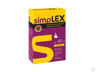 Клей для всех видов бумажных обоев "SIMPLEX" 0,250 кг (12шт) 