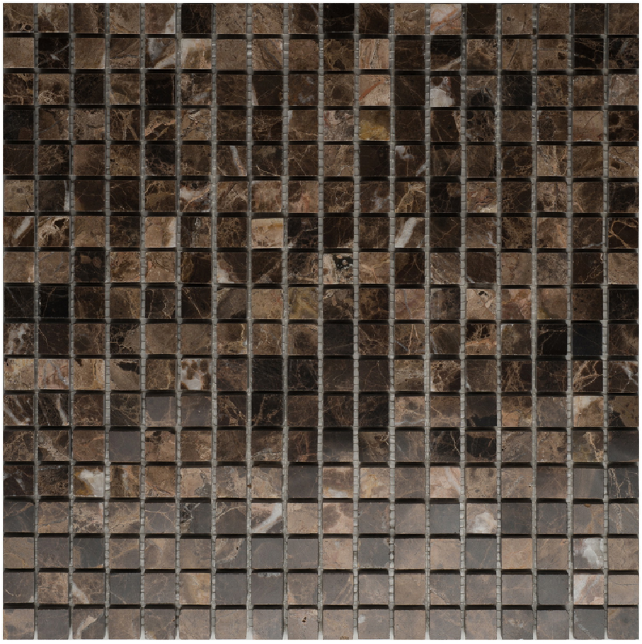 Мозаика каменная EMPERADOR DARK POL 15x15х4 мм orro коричневая