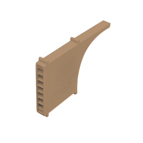 Briko, Вентиляционно- осушающие коробочка V-BOX 115, 60x115x10 мм, цвет: песчано-коричневый