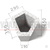 Урна бетонная УБ-4 450х510х590 мм (мрамор «Шахматка») #3