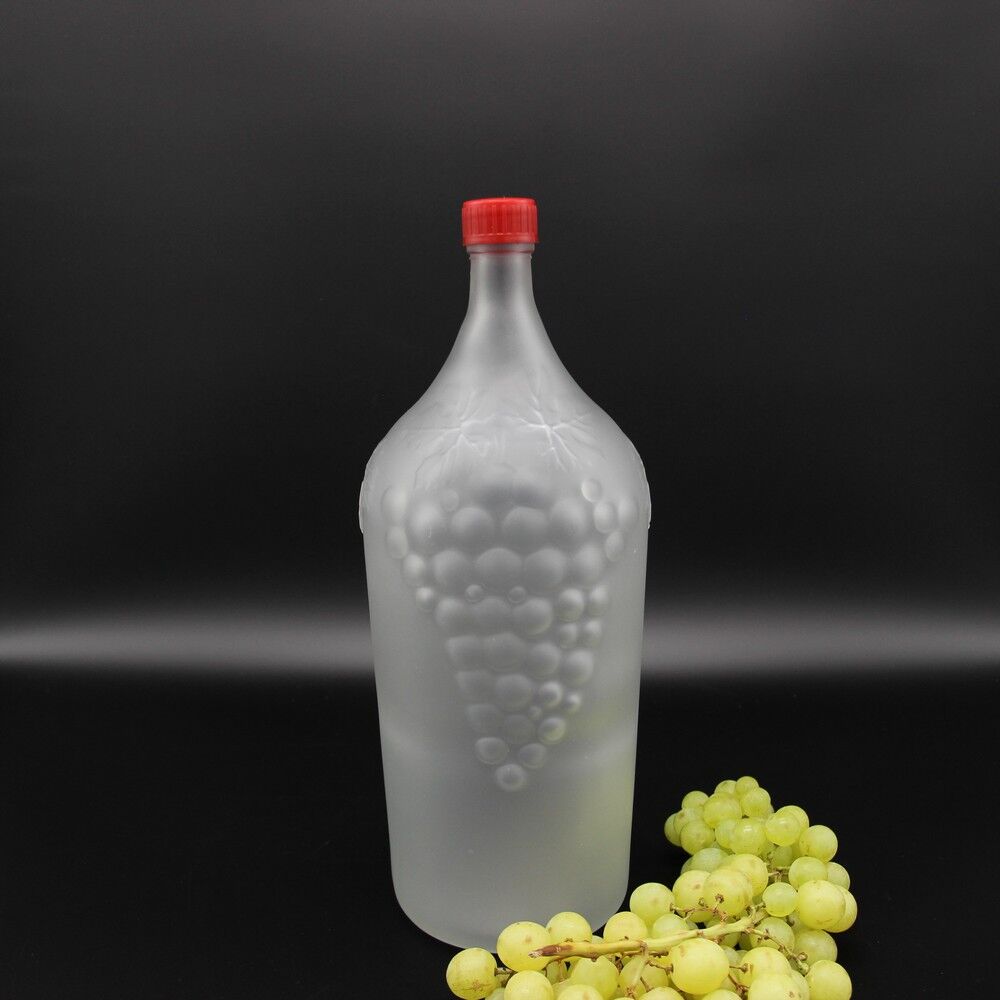 Бутылка 2 литра Винная Виноград сатин
