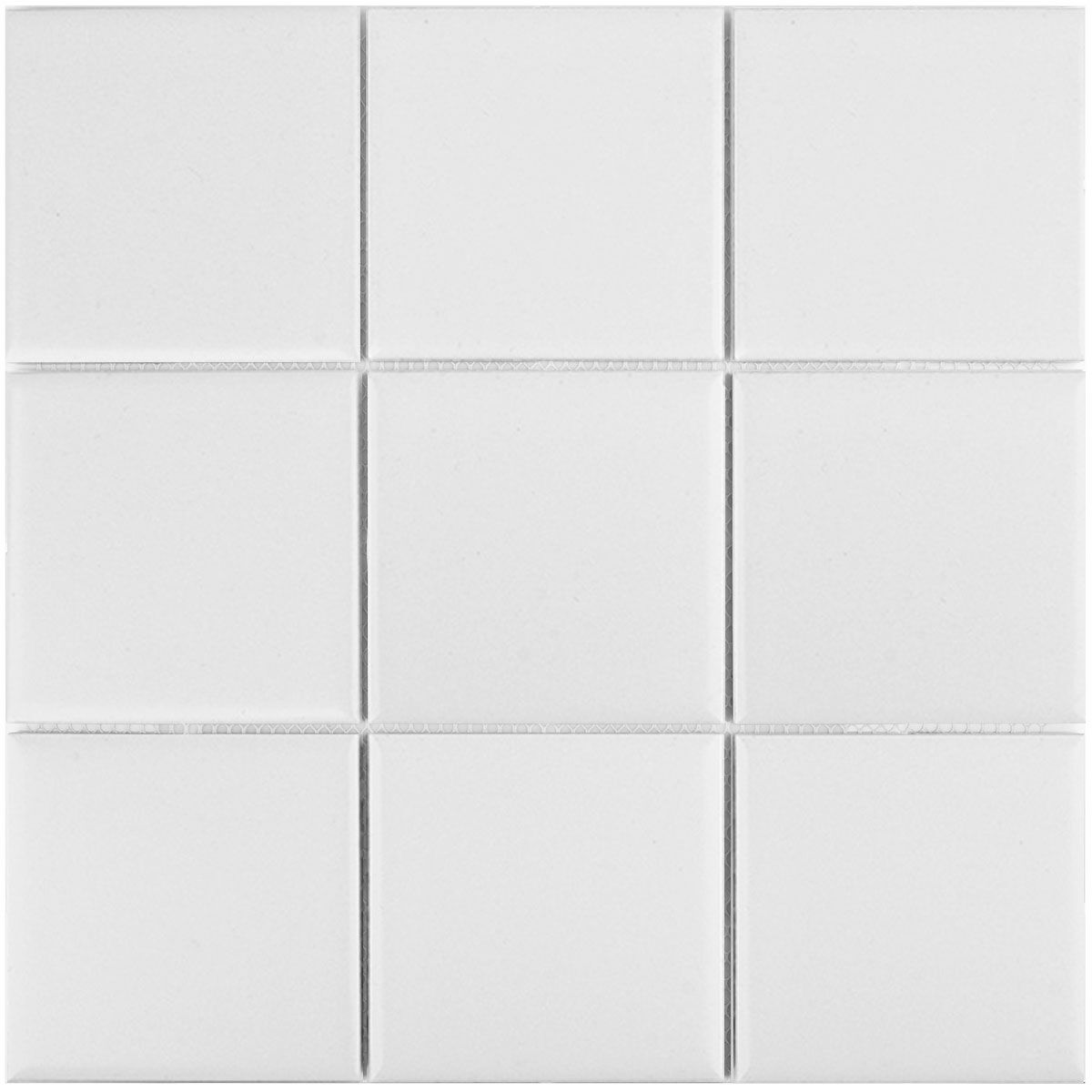 Керамическая мозаика 10х10 см White Matt 97х97 Starmosaic белая матовая