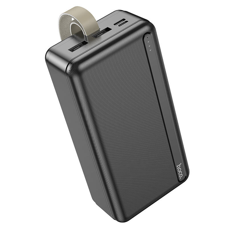 Портативный аккумулятор 30000mAh 2гн.USB, Type-C 5V, 2.1А (чёрный) "Hoco" J91B 3